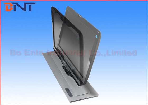 Elevador motorizado de aço inoxidável do monitor do LCD para o sistema de análise financeiro