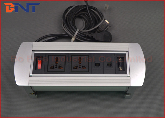 Caixa manual 110V da interconexão do soquete de Flip Up Conference Table Power - C.A. 240V