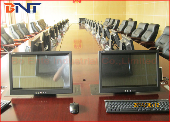 O projeto da sala de reunião do departamento da segurança de Pubilc, LCD motorizou o elevador com função da reviravolta da tela