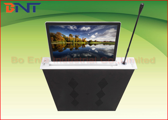 Elevador ultra fino integrado do monitor do LCD da liga de alumínio com controle do painel de toque