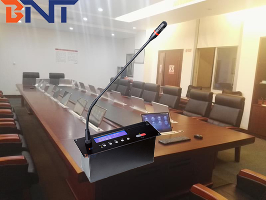 Microfone encaixado do sistema de conferência com função da votação/eleição