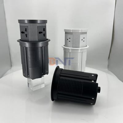 Soquete de alimentação oculto com porta USB Soquete de cozinha AC 16A com carregador rápido sem fio para o escritório