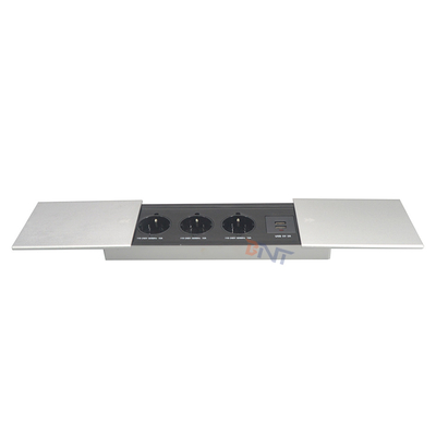 Cobertura deslizante multifuncional USB Smart coberta deslizante escondida mesa de escritório universal de alimentação tomada de energia de mesa