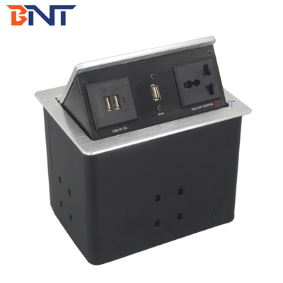 Conferência Pneumática Tabela Pop Up Plug Socket Boxes com conector de microfone
