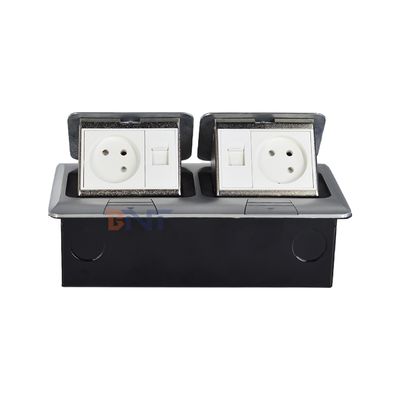 ODM/OEM Impecabilidade de água Tipo de tomada oculta de piso de tipo pop-up Israel Padrão 2 tomadas de corrente alternada Tomadas de terra