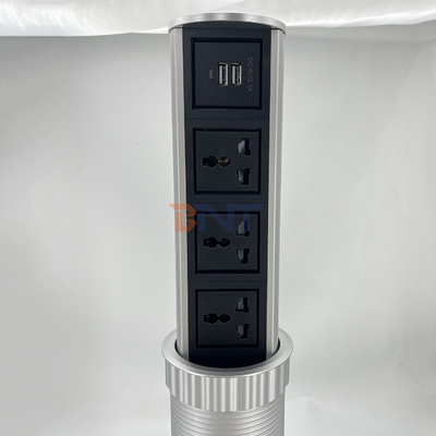 3 alimentação universal + 2 portos USB vertical motorizado elevador cozinha tomada de energia pop up tomada de energia pop up tipo de tomada à prova d'água