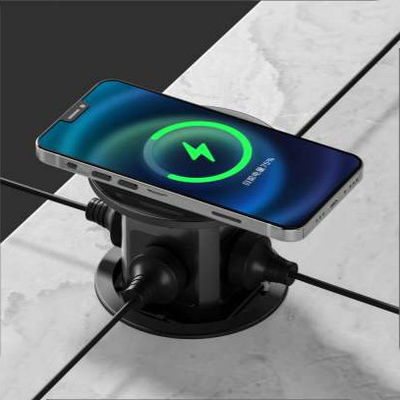água à prova de água tomada de energia elétrica tomada universal conector cozinha inteligente tomada pop up com carregador sem fio superior