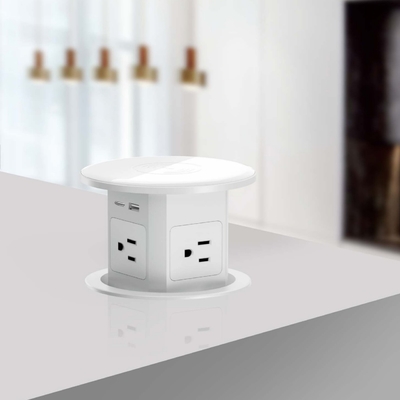 água à prova de água tomada de energia elétrica tomada universal conector cozinha inteligente tomada pop up com carregador sem fio superior