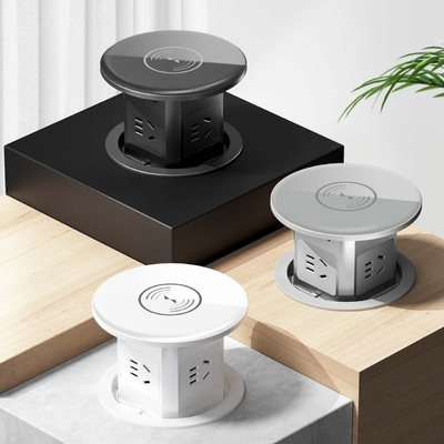 água à prova de água tomada de energia elétrica tomada universal conector cozinha inteligente tomada pop up com carregador sem fio superior