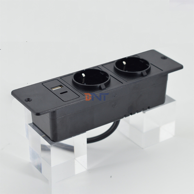 CE homologado de alta qualidade eu 2 tomadas tomada de sofá de escritório com usb a + c tomada para armário de TV de sofá