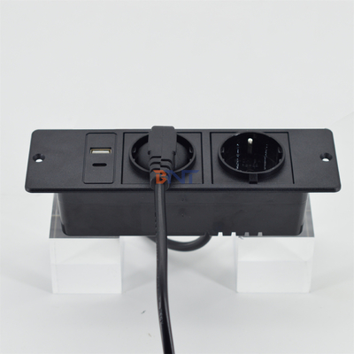 CE homologado de alta qualidade eu 2 tomadas tomada de sofá de escritório com usb a + c tomada para armário de TV de sofá
