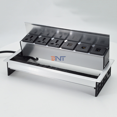 Mesa de conferência Caixa de tomada oculta do escritório Flip Up tomada de energia para o escritório