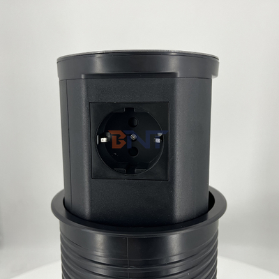 Kitchen Hidden Pneumatic Pop Up Power Sockets com porta usb e carregador sem fio de 15W para escritório