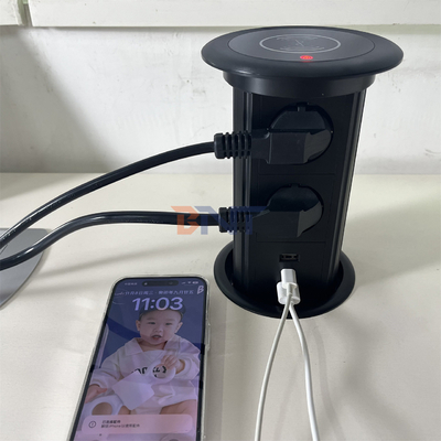 Eletrônico Smart Elevação inteligente Motorizada Desk Pop Up Socket Conferência Mesa Cozinha Socket Outlet