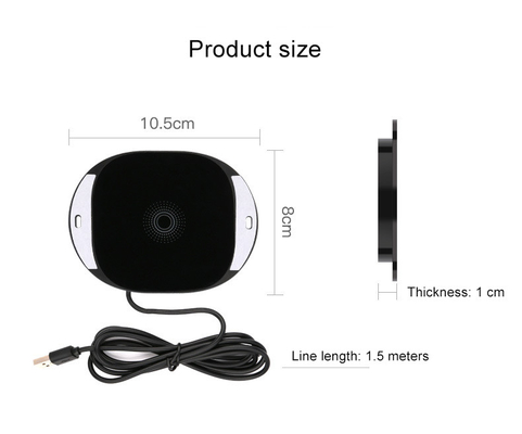 25mm Carregador sem fio de longa distância mármore invisível escondido debaixo mesa de mobiliário de escritório desktop carregador sem fio rápido