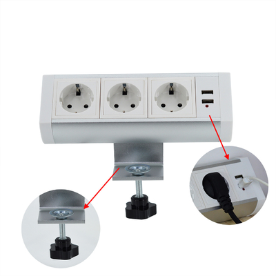 Boente pinça na secretária montagem desmontável de escritório multi-sacas de alimentação uk tomada com usb / mesa pinça montagem tomada de alimentação