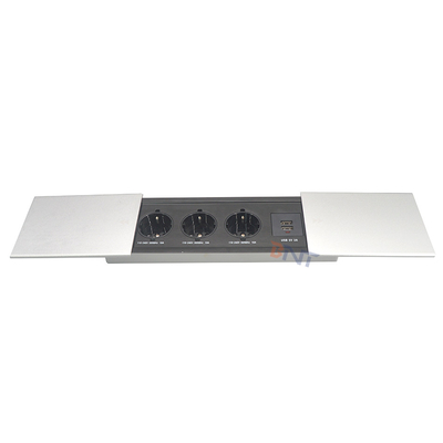 Cobertura deslizante multifuncional USB Smart coberta deslizante escondida mesa de escritório universal de alimentação tomada de energia de mesa