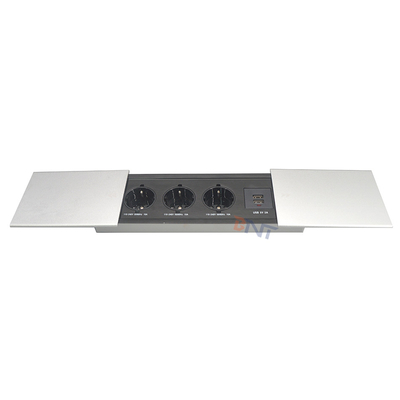 Cobertura deslizante multifuncional USB Smart coberta deslizante escondida mesa de escritório universal de alimentação tomada de energia de mesa
