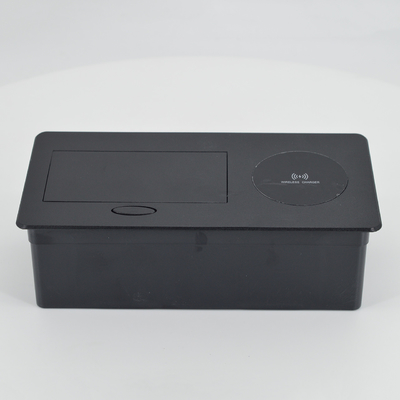 Carregador sem fio Carregador de tomada de mesa de escritório de conferência de alumínio