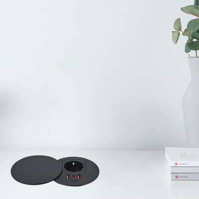 Mobiliário de escritório tomada de energia da UE & 2 usb a+ 1c para sofá mesa de café estação de carregamento
