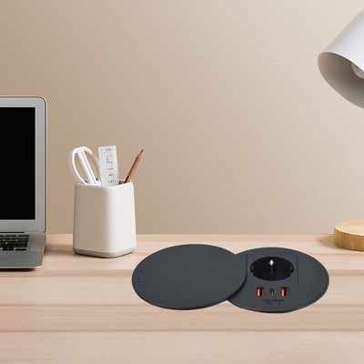 Mobiliário de escritório tomada de energia da UE & 2 usb a+ 1c para sofá mesa de café estação de carregamento