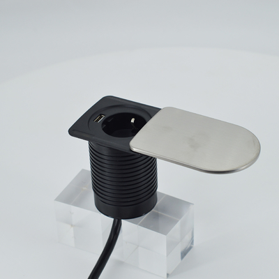 Mini tomada escondida debaixo de mobiliário de escritório desktop mesa 1 UE 1 carregador USB A