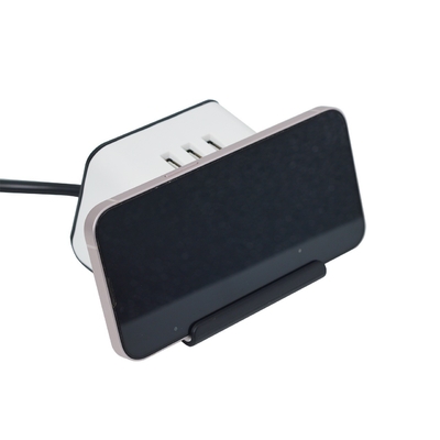 Conexão USB AC Universal Conexão USB AC Socket Mobiliário de escritório ABS Socket de mesa 3 Portas de saída USB 1,5m Cabo 10A/16A