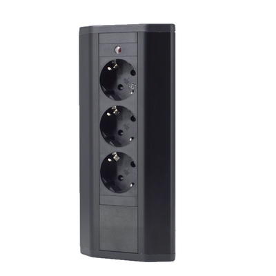 OEM/ODM Soquete de esquina EU Soquete de energia elétrica com 3 tomadas de corrente alternada adequado para escritório / desktop / mesa / cozinha