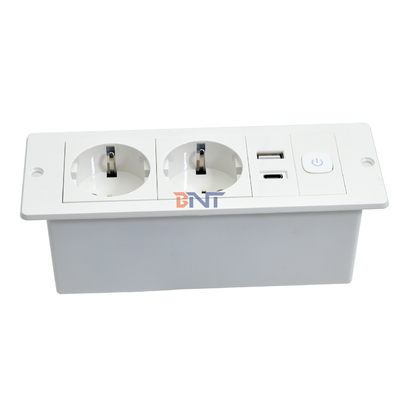 OEM/ODM ABS padrão UE 5V 2.1A Power USB A + C Socket de carregamento Conjunto de mesa/sofá Hotel/Bar/sala de reuniões
