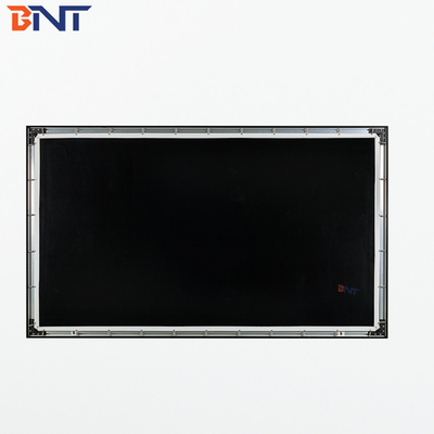 Bnt250 polegadas Tecido branco fosco tela de projeção dobrável rápida com quadrado de alumínio metal quadro dobrável