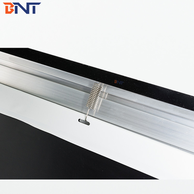 Bnt250 polegadas Tecido branco fosco tela de projeção dobrável rápida com quadrado de alumínio metal quadro dobrável