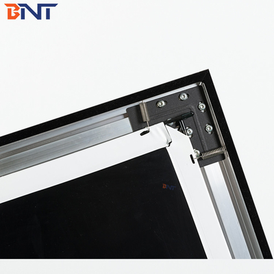 Bnt250 polegadas Tecido branco fosco tela de projeção dobrável rápida com quadrado de alumínio metal quadro dobrável