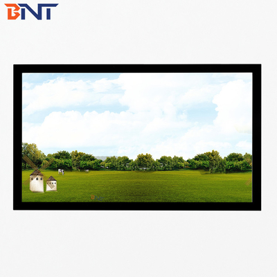 Bnt200 Inch Matte White Fabric Fast Fold Projector Screen com Quadrado Alumínio Metal Folding Frame