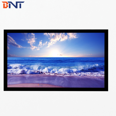 Bnt200 Inch Matte White Fabric Fast Fold Projector Screen com Quadrado Alumínio Metal Folding Frame