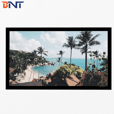 Bnt200 Inch Matte White Fabric Fast Fold Projector Screen com Quadrado Alumínio Metal Folding Frame
