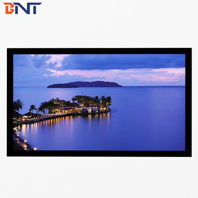 Bnt200 Inch Matte White Fabric Fast Fold Projector Screen com Quadrado Alumínio Metal Folding Frame