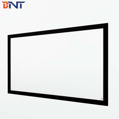 Bnt200 Inch Matte White Fabric Fast Fold Projector Screen com Quadrado Alumínio Metal Folding Frame