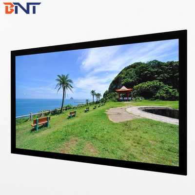 Bnt200 Inch Matte White Fabric Fast Fold Projector Screen com Quadrado Alumínio Metal Folding Frame