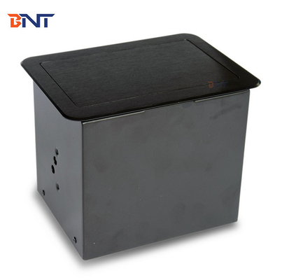 Soluções de AV para escritório Soquetes de energia de mesa de prata Dimensões 151 * 121mm