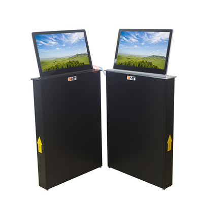 Elevador de tela de computador de microfone motorizado com tela de elevação retrátil de 15,6 polegadas