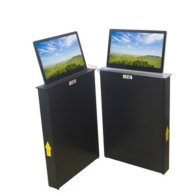 Elevador de tela de computador de microfone motorizado com tela de elevação retrátil de 15,6 polegadas