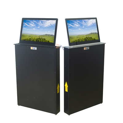 Elevador de tela de computador de microfone motorizado com tela de elevação retrátil de 15,6 polegadas