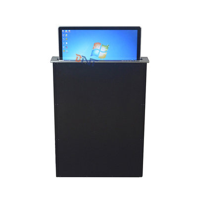 Motorizado 15,6 polegadas touch screen LCD monitor elevador para sistema de escritório sem papel