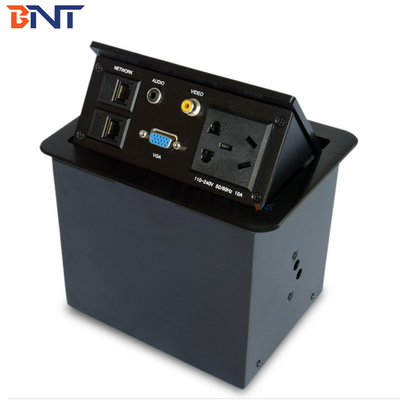 Sala de conferências AV Desktop Power Pop Up Sockets com áudio / vídeo / VGA
