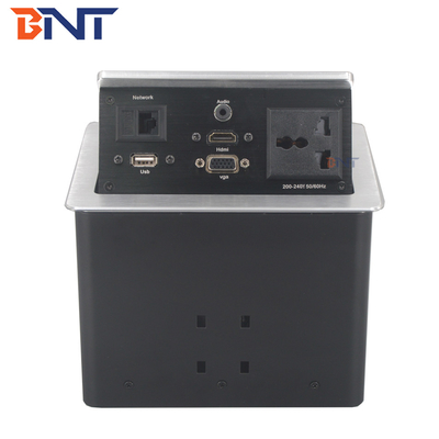 Multifunção de balcão de tomada de saída elétrica Matte Color Negro com HDMI / VGA