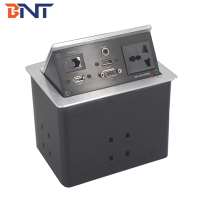 Multifunção de balcão de tomada de saída elétrica Matte Color Negro com HDMI / VGA