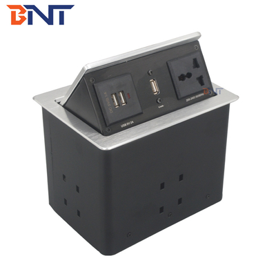 Conferência Pneumática Tabela Pop Up Plug Socket Boxes com conector de microfone