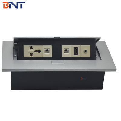 Escondido 3.5 Audio Desk Pop Up Sockets Preto Matte, Conector de alimentação para mesa