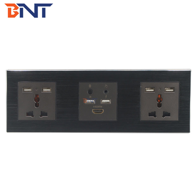 Smart Media Hub com Bluetooth, placas de tomada de parede multifunção