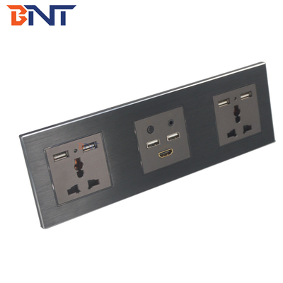 Smart Media Hub com Bluetooth, placas de tomada de parede multifunção